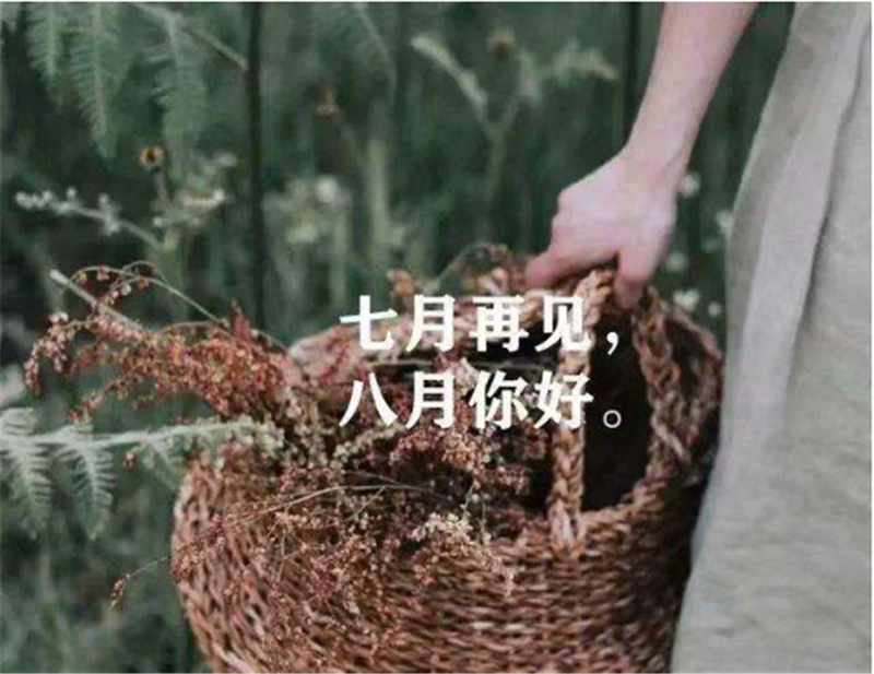 7月再見(jiàn)，8月你好！